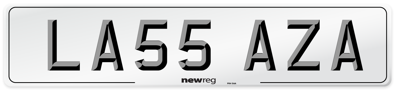 LA55 AZA Number Plate from New Reg